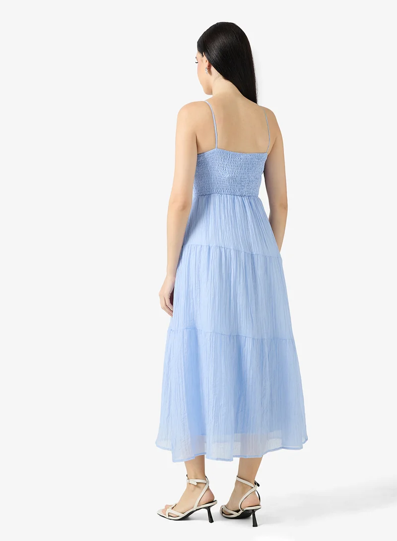 ايلا Tiered Dress With Back Tie Up